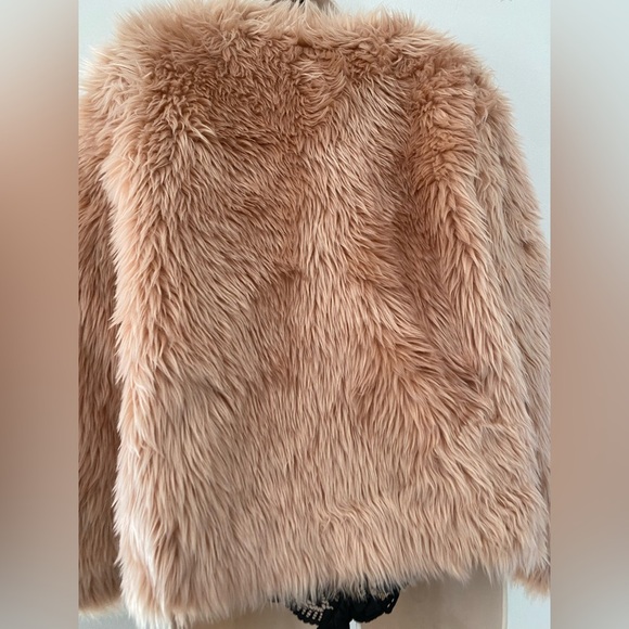 Women's pink faux fur winter Teddy Jacket size M - Picture 8 of 9